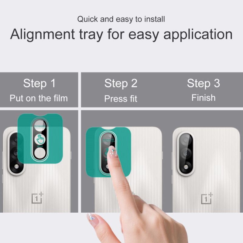 Imak-linsskydd I Härdat Glas För Oneplus Nord 5 (svart Version)