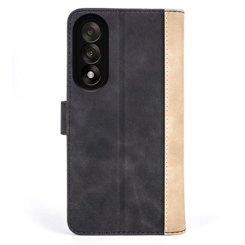 Läderfodral Oneplus Nord 5 Telefonfodral Tvåfärgad Vågig