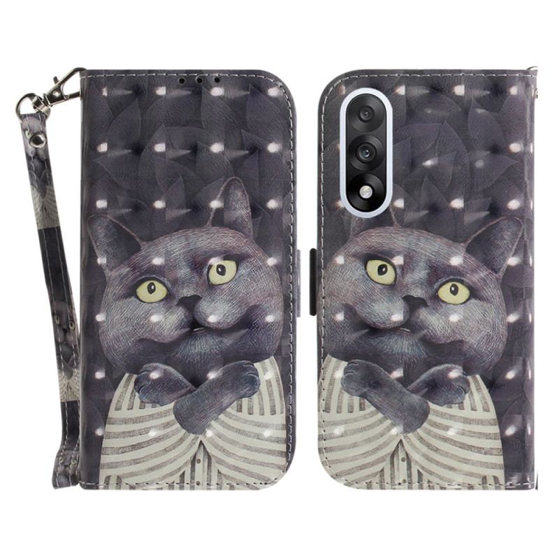 Läderskal Fodral Oneplus Nord 5 Grå Remkatt