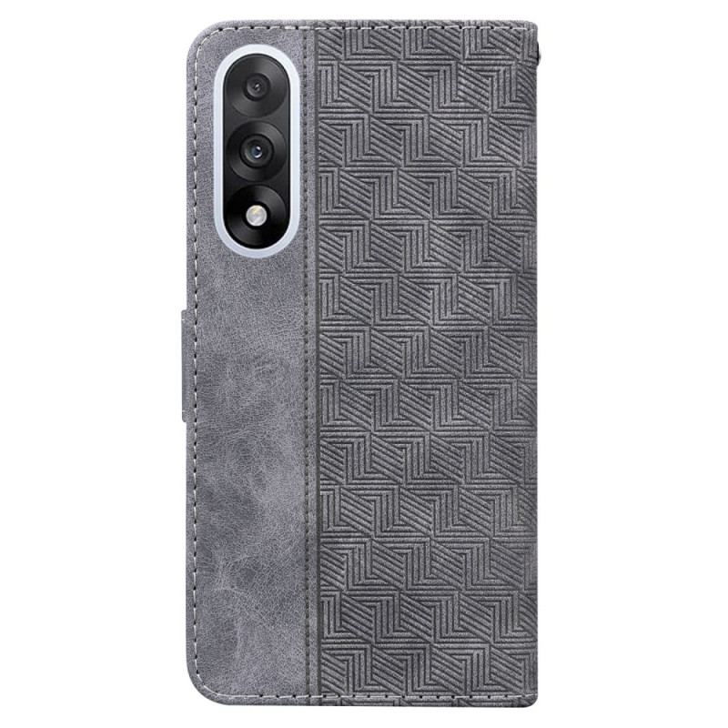 Läderskal Fodral Oneplus Nord 5 Vävt Mönster