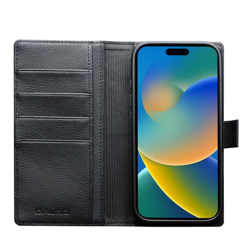 Fodral För iPhone 17 Magsafe Avtagbart Premium Läderfodral