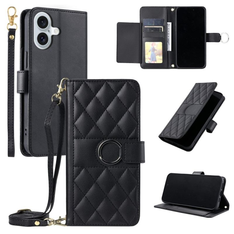 Fodral För iPhone 17 Premiumdesign Med Snodd Och Axelrem