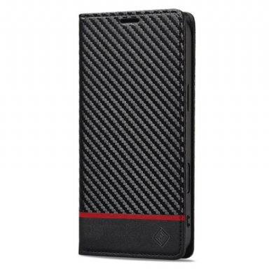 Folio-fodral För iPhone 17 Kolfiber Lc.imeeke