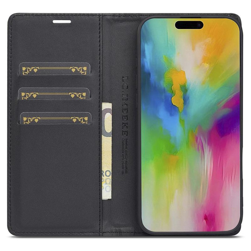 Folio-fodral För iPhone 17 Kolfiber Lc.imeeke