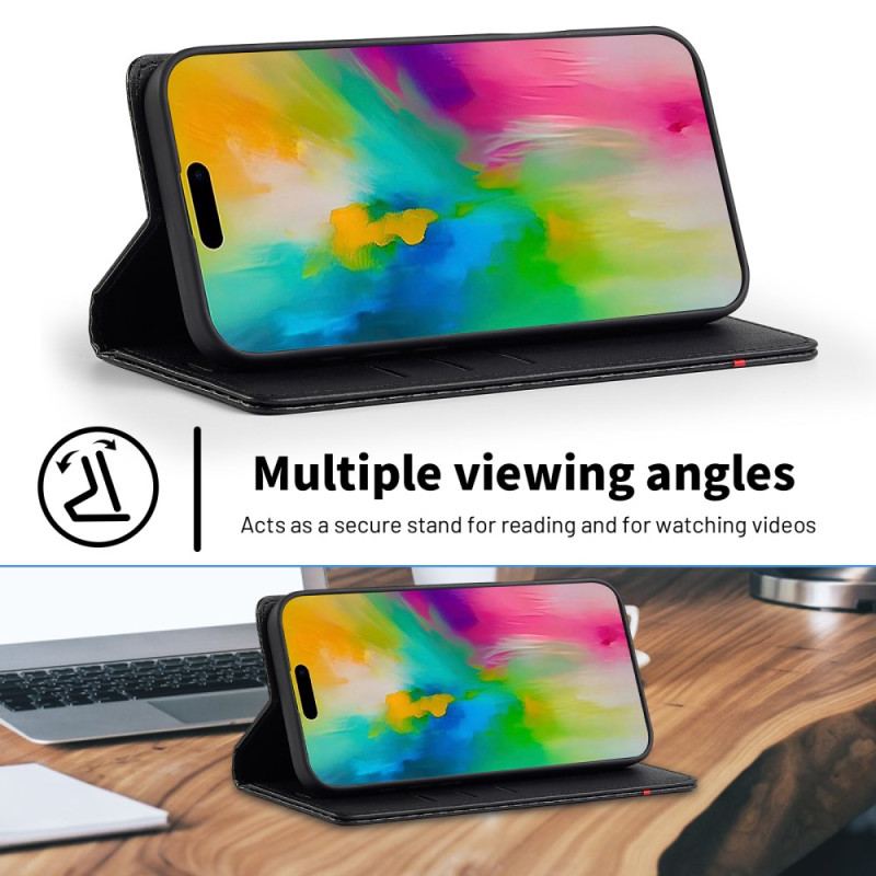 Folio-fodral För iPhone 17 Kolfiber Lc.imeeke