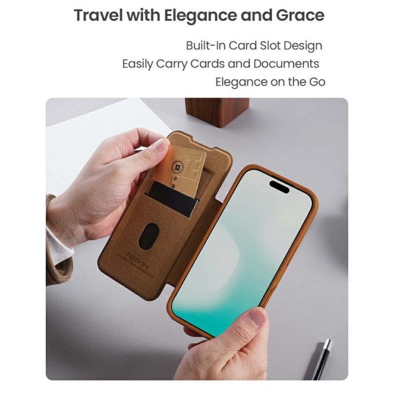 Folio-fodral För iPhone 17 Qin Pro-serien Nillkin