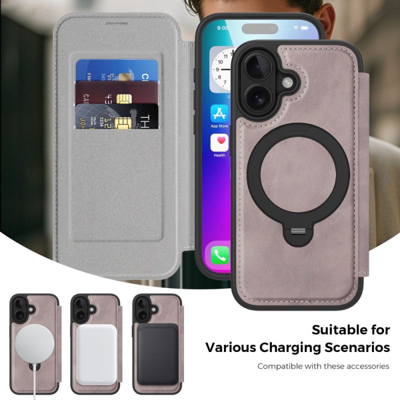 Folio-fodral iPhone 17 Magsafe Integrerad Rfid-blockering