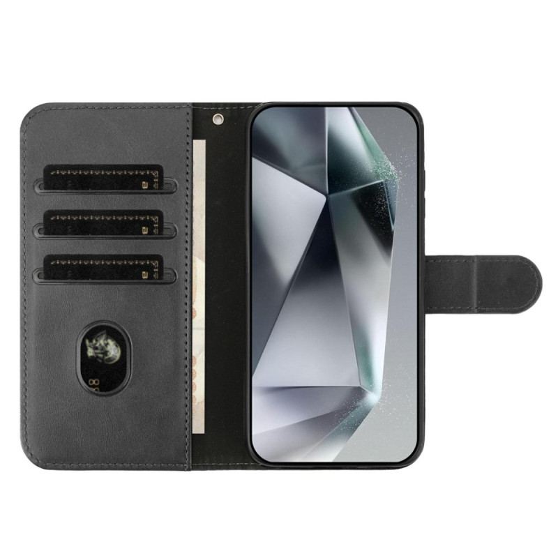 Läderfodral iPhone 17 Telefonfodral S-design Med Rem