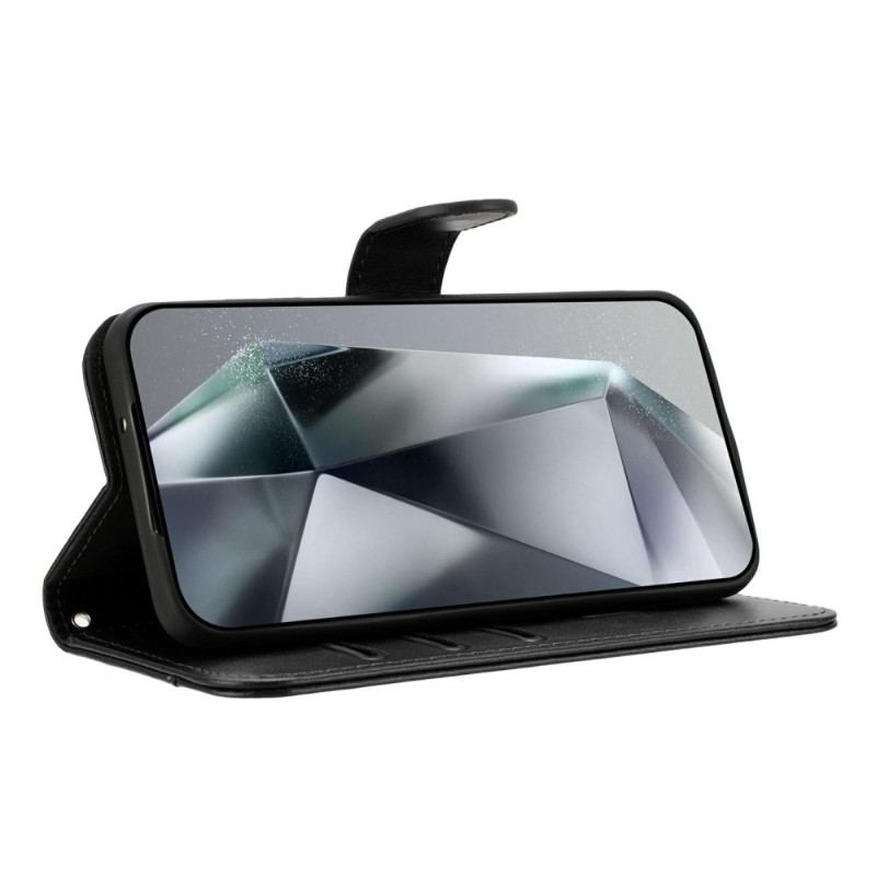 Läderfodral iPhone 17 Telefonfodral S-design Med Rem