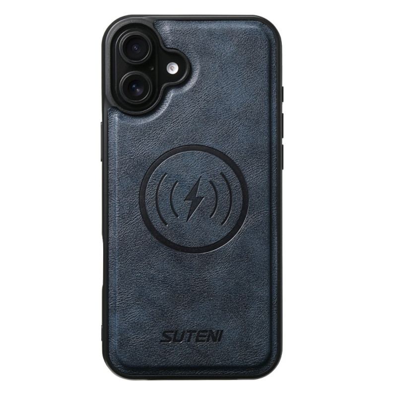 Läderskal Fodral iPhone 17 Magsafe Tvåfärgat Texturerat Läder