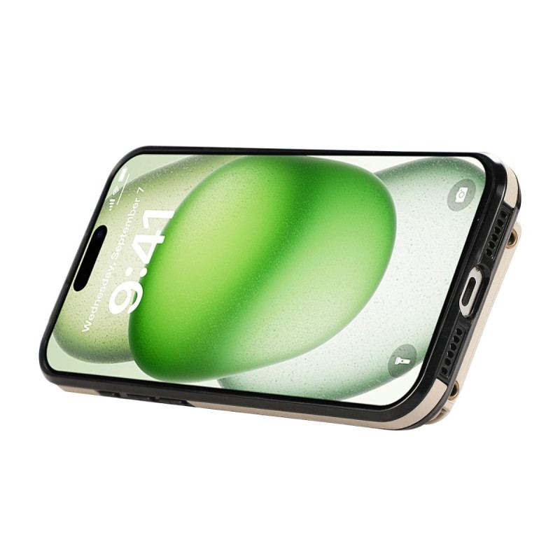 Skal För iPhone 17 Korthållare För Flera Kort Och Axelrem