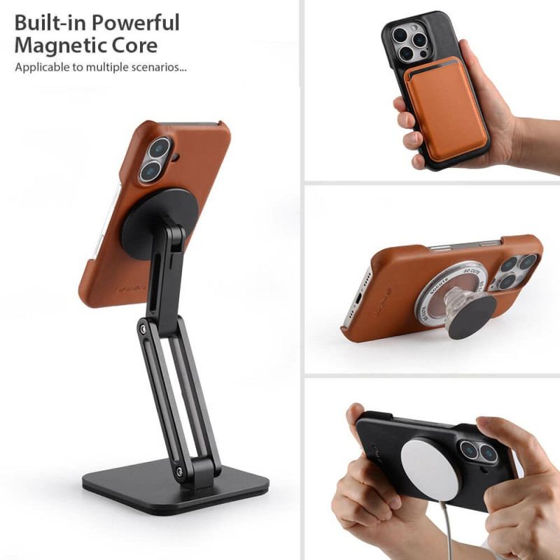 Skal För iPhone 17 Magsafe-kompatibel Vaxad Läder