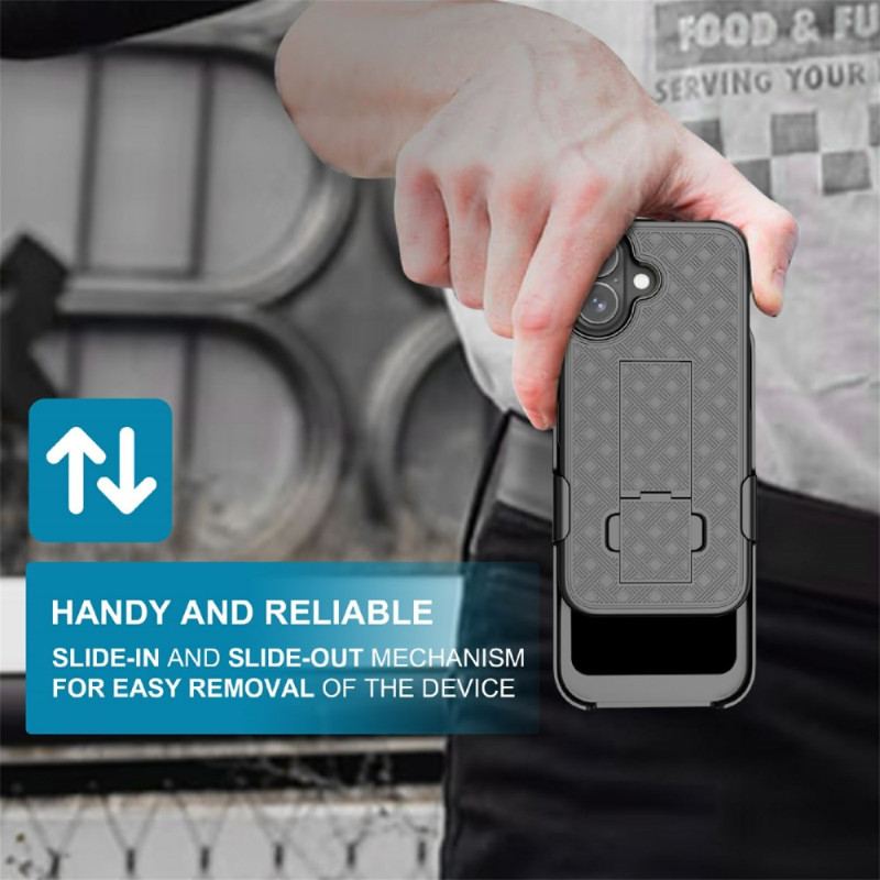 Skal iPhone 17 Glidande Med Stöd Och Klämma