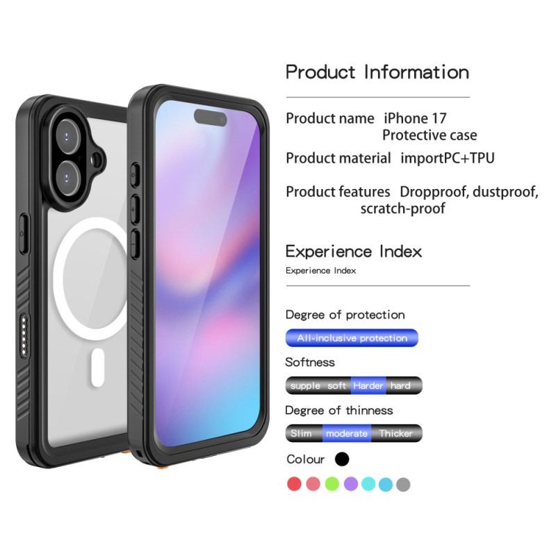 Skal iPhone 17 Kompatibel Med Magsafe Waterproof Fs/fm-serien Redpepper