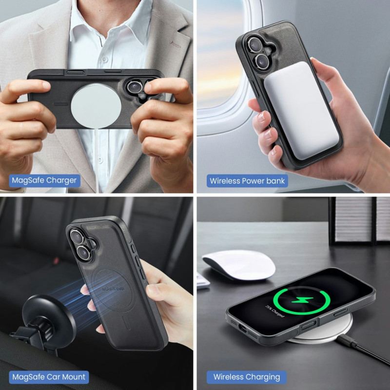 Skal iPhone 17 Magsafe Med Rfid-korthållare Och Integrerat Stativ