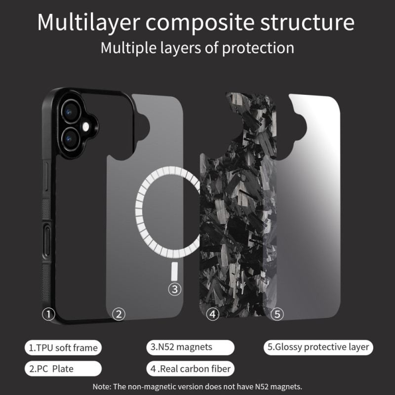 Skal iPhone 17 Smidd Aramidfiber Magsafe