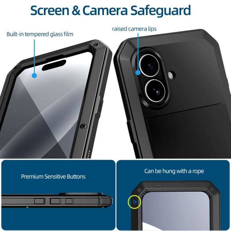 Skal iPhone 17 Telefonfodral Med Skärmskydd I Härdat Glas