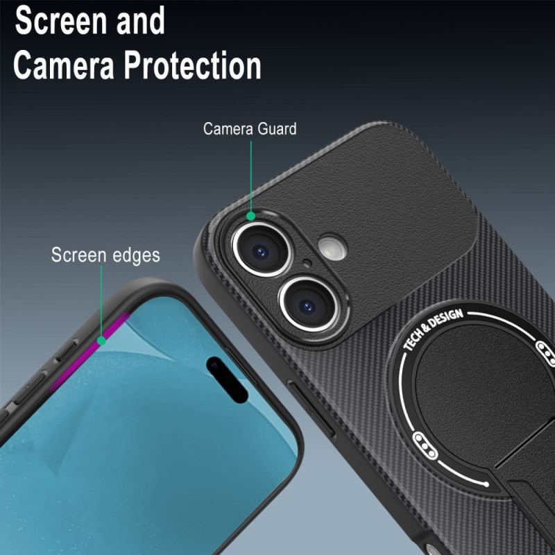 Skal iPhone 17 Ultratålig Med Inbyggt Stativ