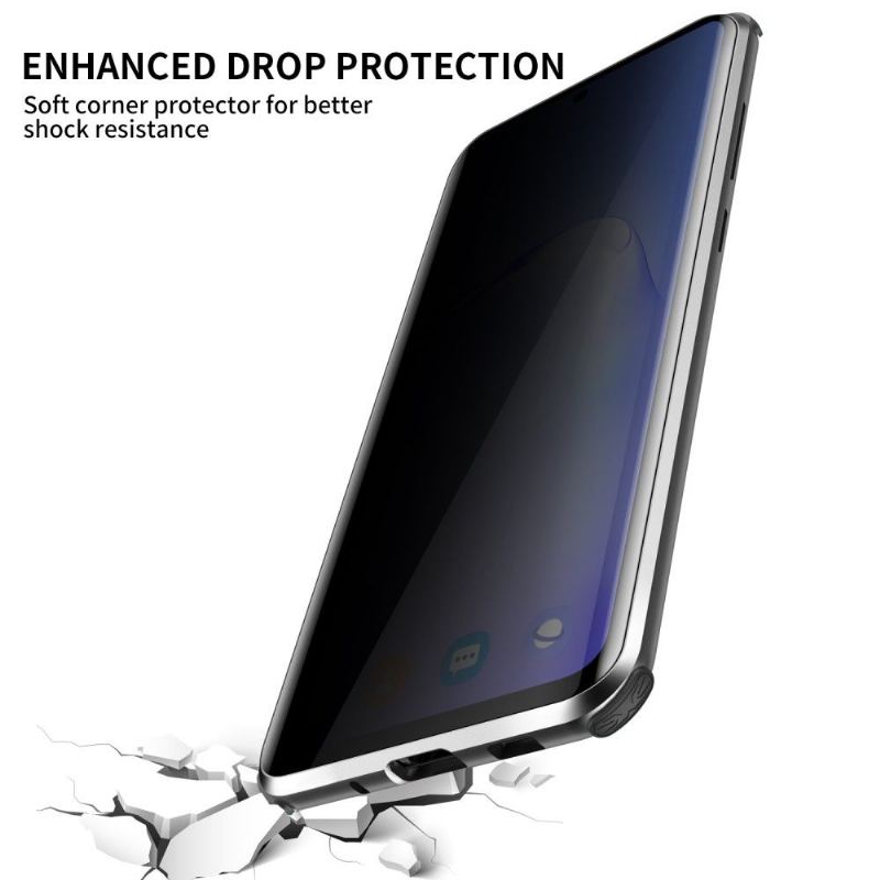 Skal För Samsung Galaxy S20 Bedrijf Löstagbart Härdat Glas Med Sekretessfilter