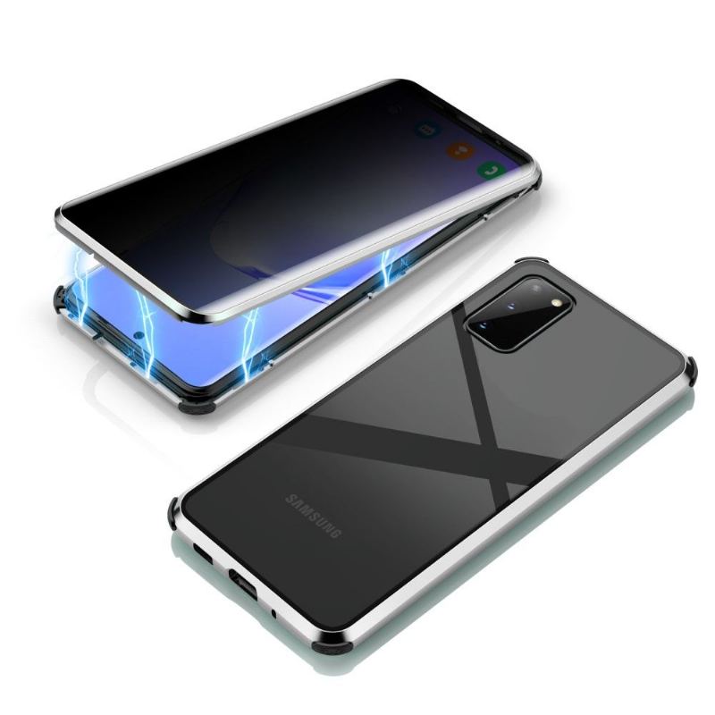 Skal För Samsung Galaxy S20 Bedrijf Löstagbart Härdat Glas Med Sekretessfilter