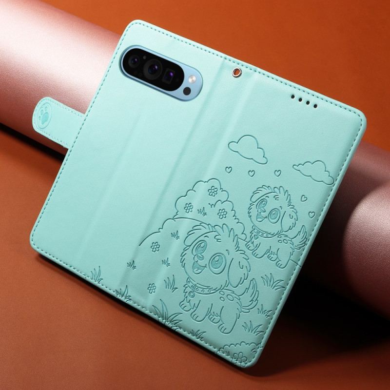 Fodral Google Pixel 10 Pro Xl Rfid-blockering Och Hundmönster