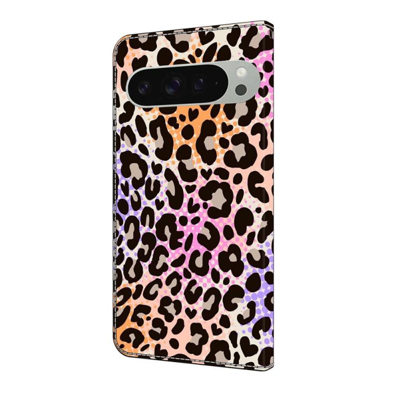 Läderfodral Google Pixel 10 Pro Xl Telefonfodral Leopardmönster
