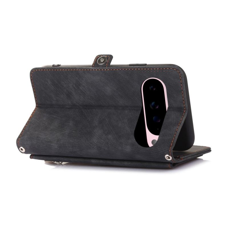 Läderfodral Google Pixel 10 Pro Xl Telefonfodral Plånbok Med Mockaeffekt