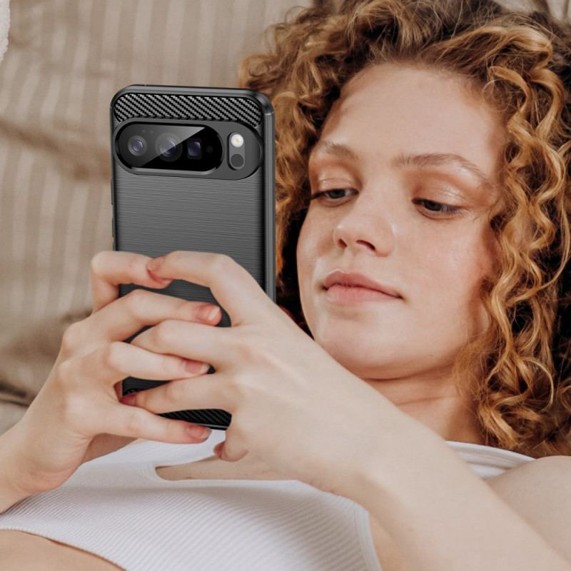 Skal För Google Pixel 10 Pro Xl Borstad Kolfiber