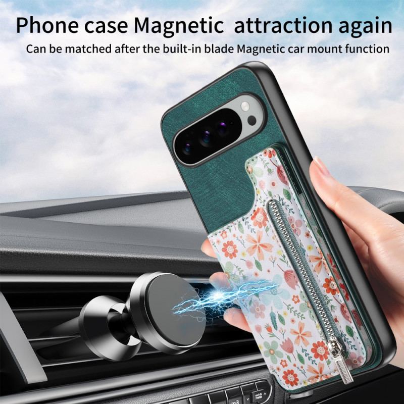 Skal Google Pixel 10 Pro Xl Telefonfodral Blommig Plånbok