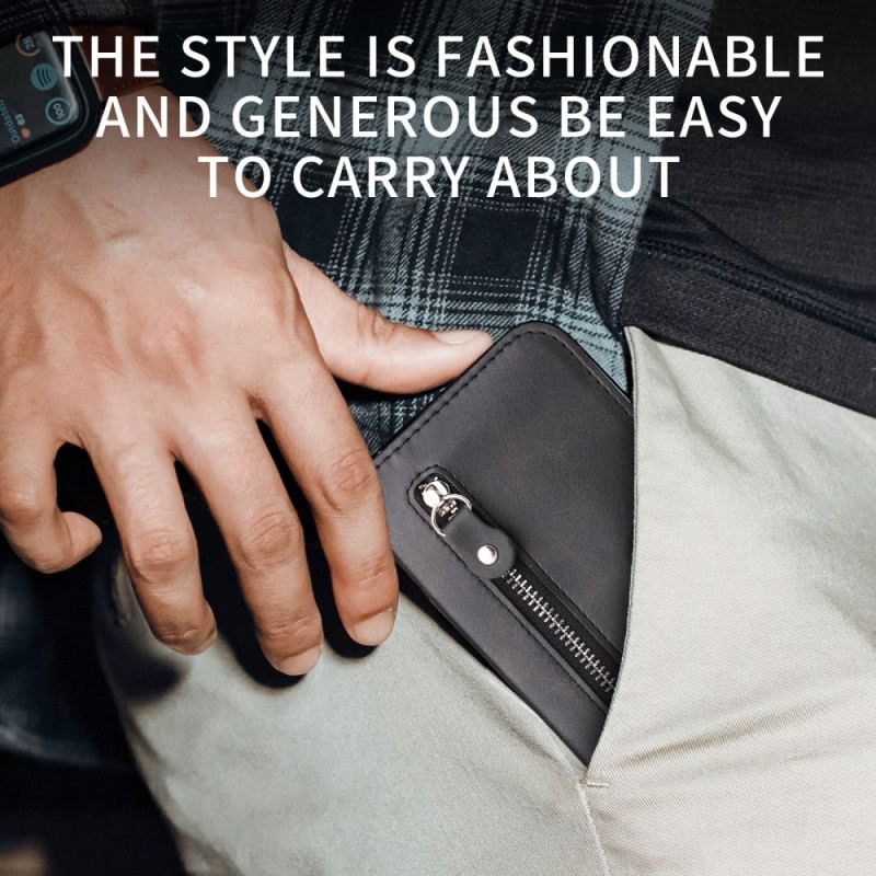 Fodral För Oneplus 15 Ficka Med Dragkedja