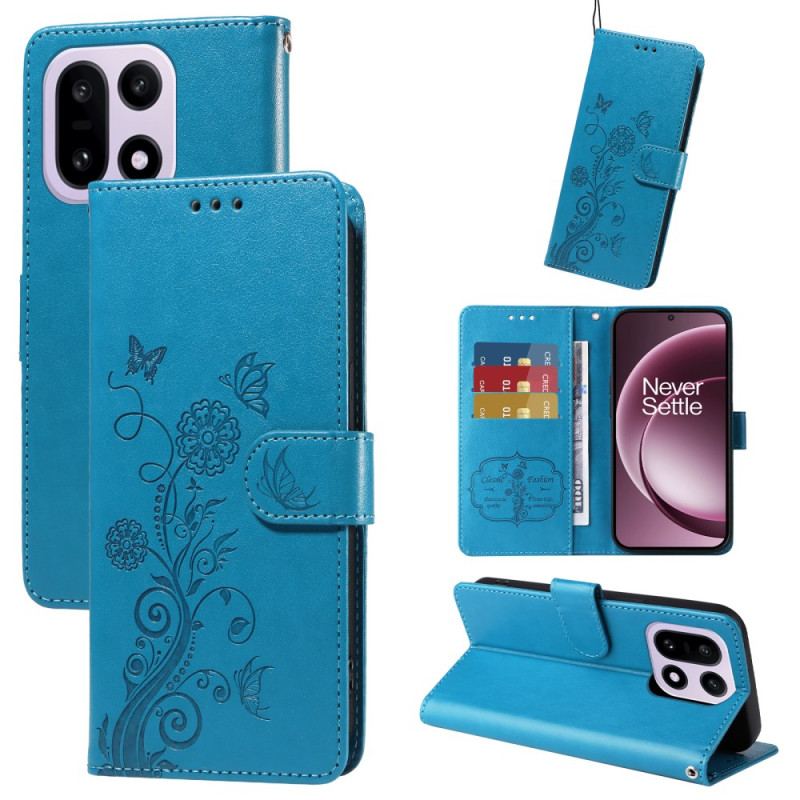 Fodral Oneplus 15 Blommig Fjäril