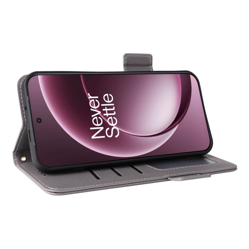 Fodral Oneplus 15 Imitationsläder Med Rem