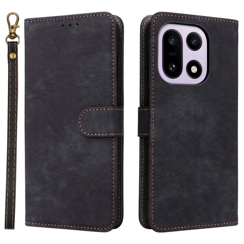 Fodral Oneplus 15 Mockaeffekt Med Rem