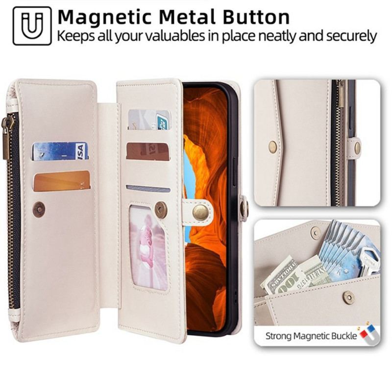 Fodral Oneplus 15 Plånbok Med Axelrem Och Snodd