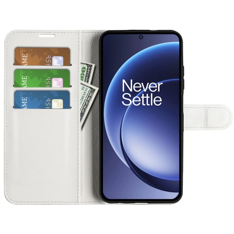 Läderfodral Oneplus 15 Telefonfodral Konstläderlitchi