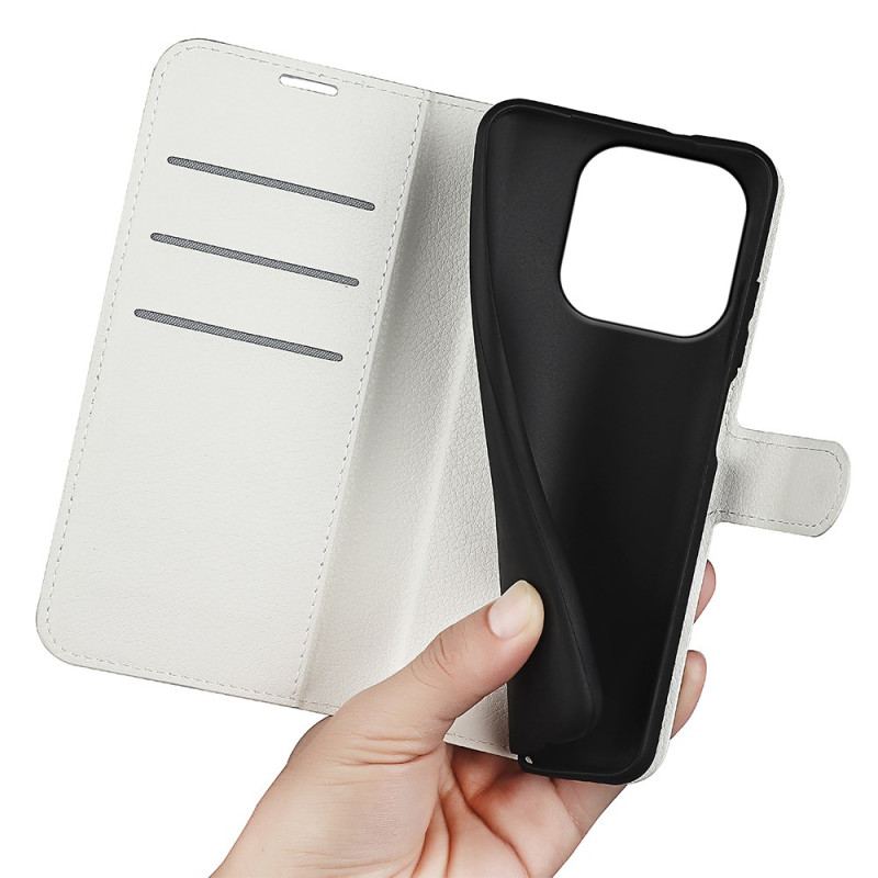 Läderfodral Oneplus 15 Telefonfodral Konstläderlitchi