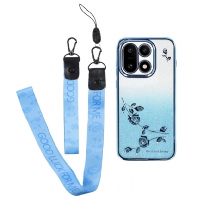 Skal För Oneplus 15 Blommönster Med Snören