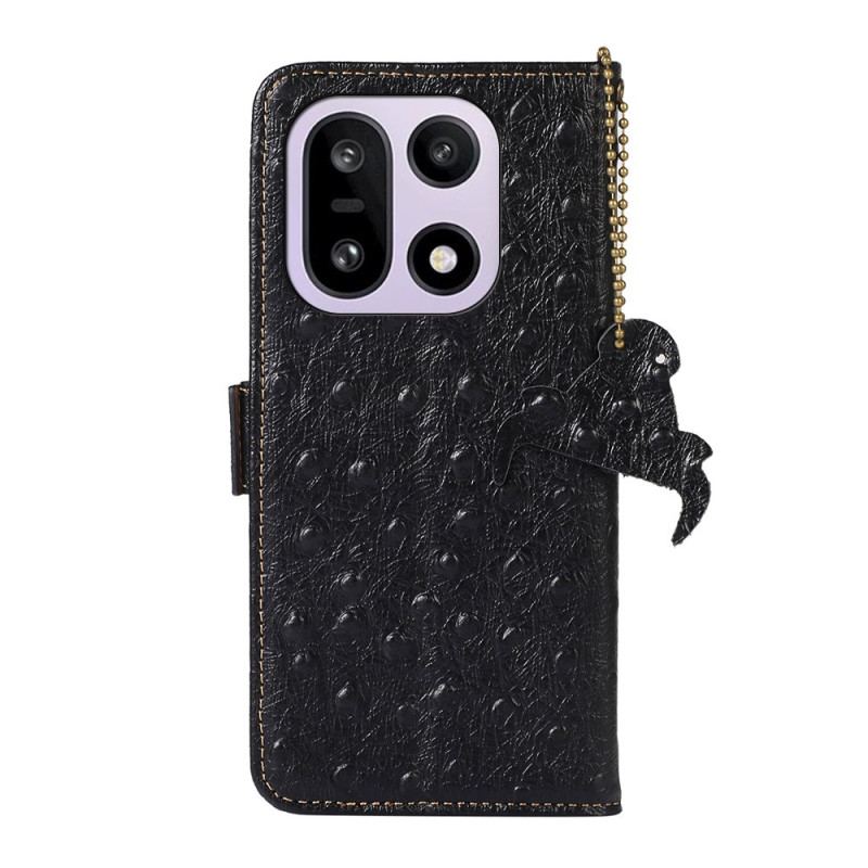 Skyddsfodral Oneplus 15 Äkta Läder Med Rfid-blockering