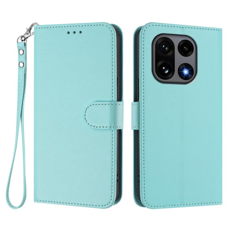 Skyddsfodral Oneplus 15 Enfärgat Med Rem