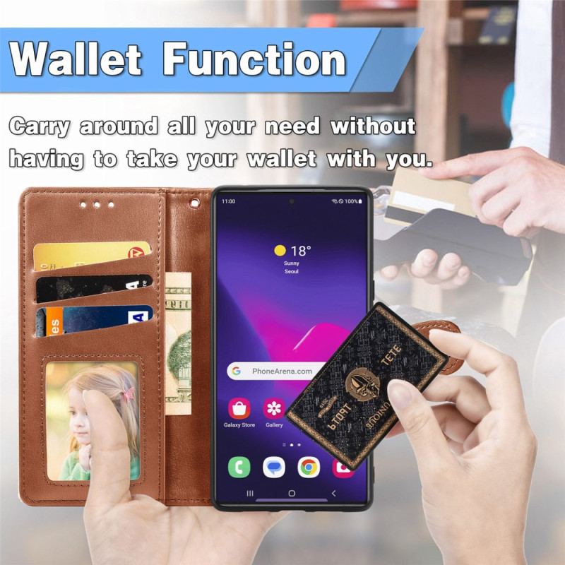 Fodral För Samsung Galaxy S25 Ultra 5g Guldspänne