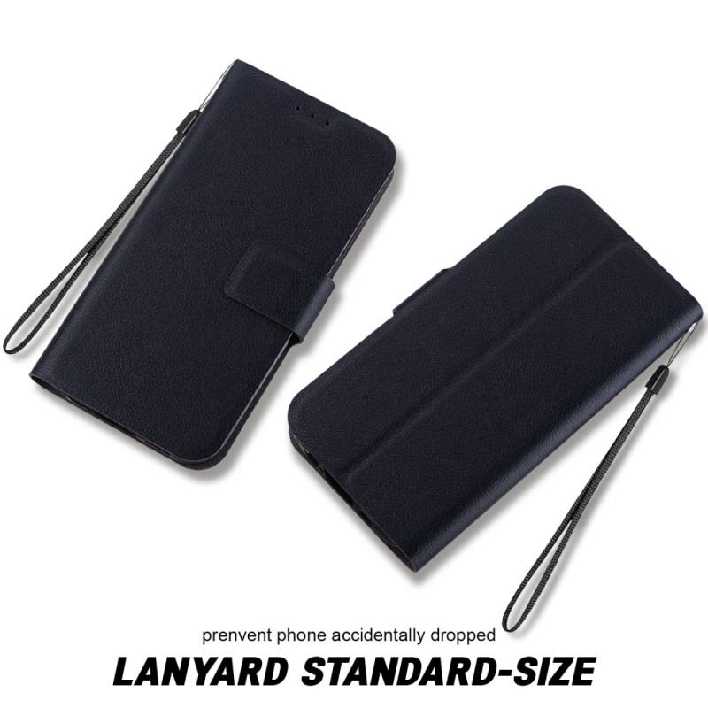 Fodral Samsung Galaxy S25 Ultra 5g Enfärgad Lädereffekt Med Rem