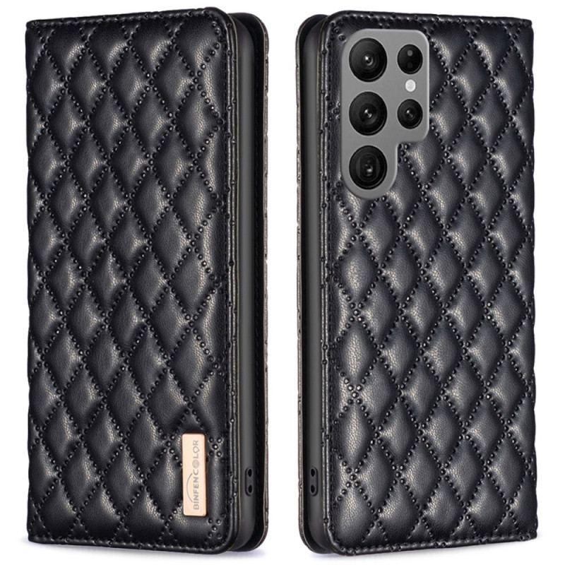 Folio-fodral Samsung Galaxy S25 Ultra 5g Quiltad Binfen Color