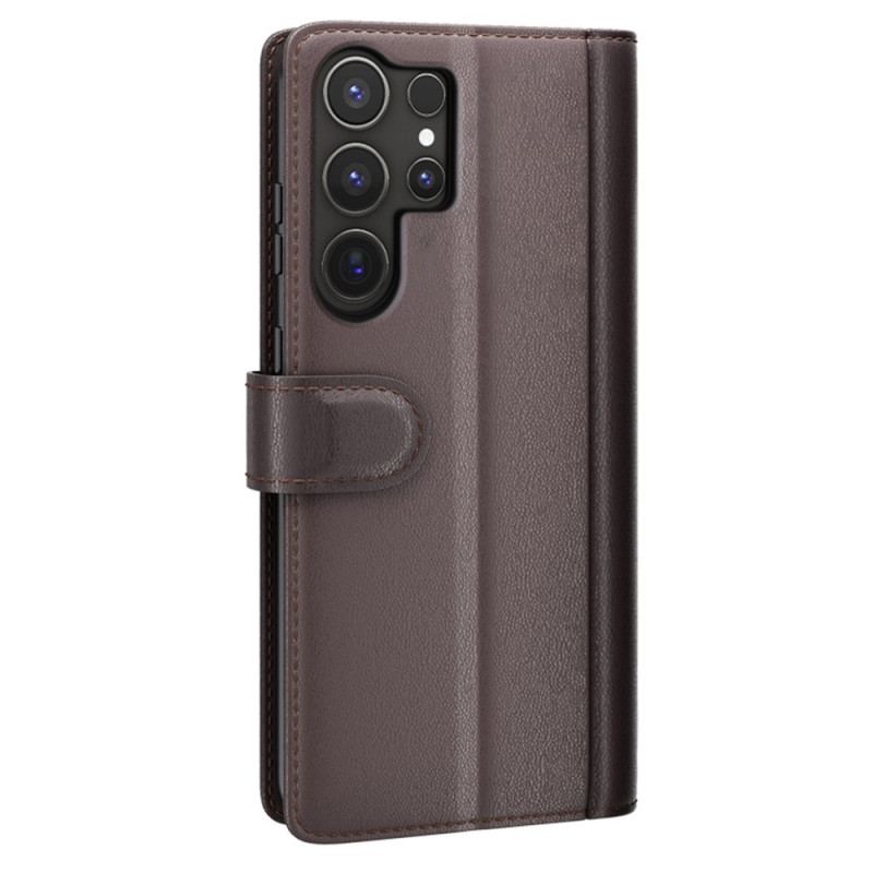 Läderfodral Samsung Galaxy S25 Ultra 5g Telefonfodral Äkta Läder