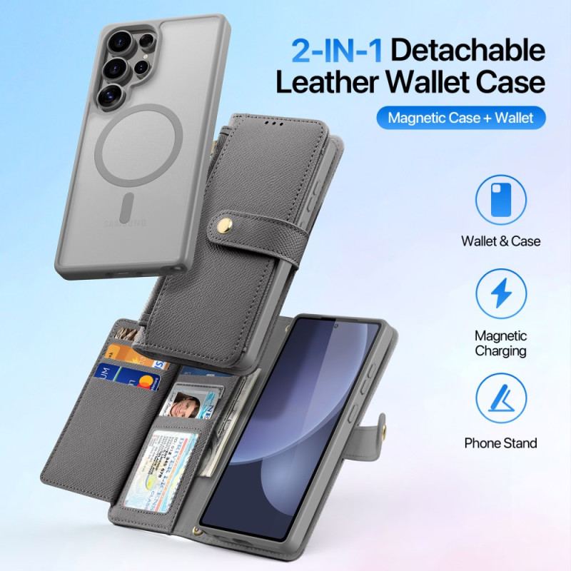 Läderfodral Samsung Galaxy S25 Ultra 5g Telefonfodral Avtagbart Lawa-serien Dux Ducis-fodral