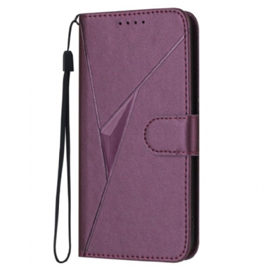 Läderfodral Samsung Galaxy S25 Ultra 5g Telefonfodral Triangulärt Mönster