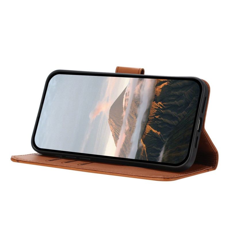 Läderfodral Samsung Galaxy S25 Ultra 5g Telefonfodral Triangulärt Mönster