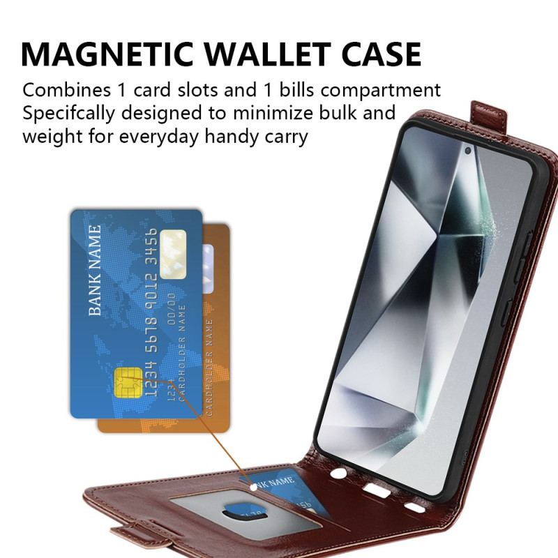 Läderfodral Samsung Galaxy S25 Ultra 5g Telefonfodral Vertikal Flik