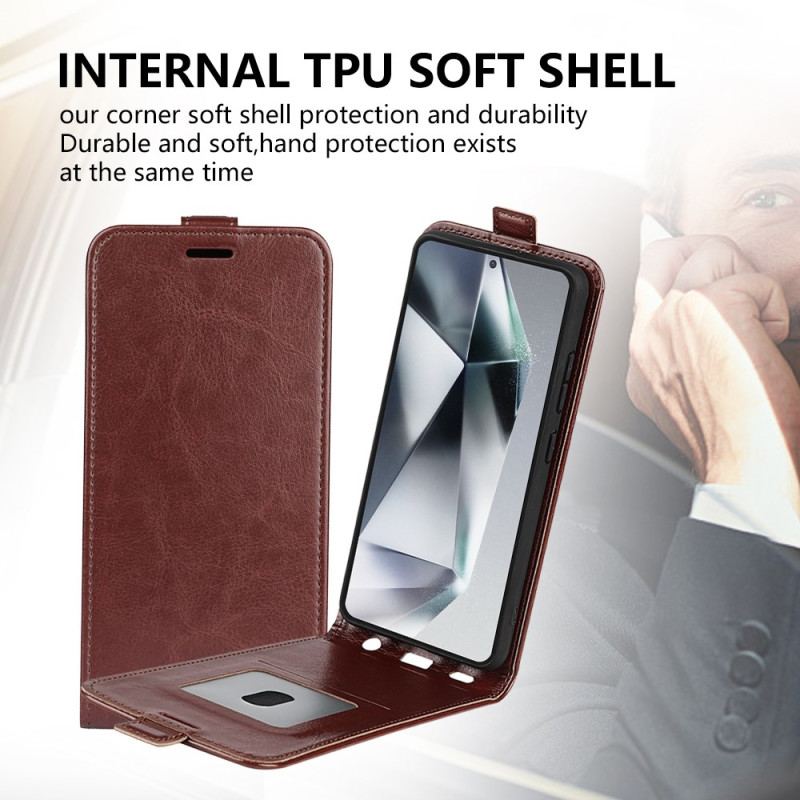 Läderfodral Samsung Galaxy S25 Ultra 5g Telefonfodral Vertikal Flik