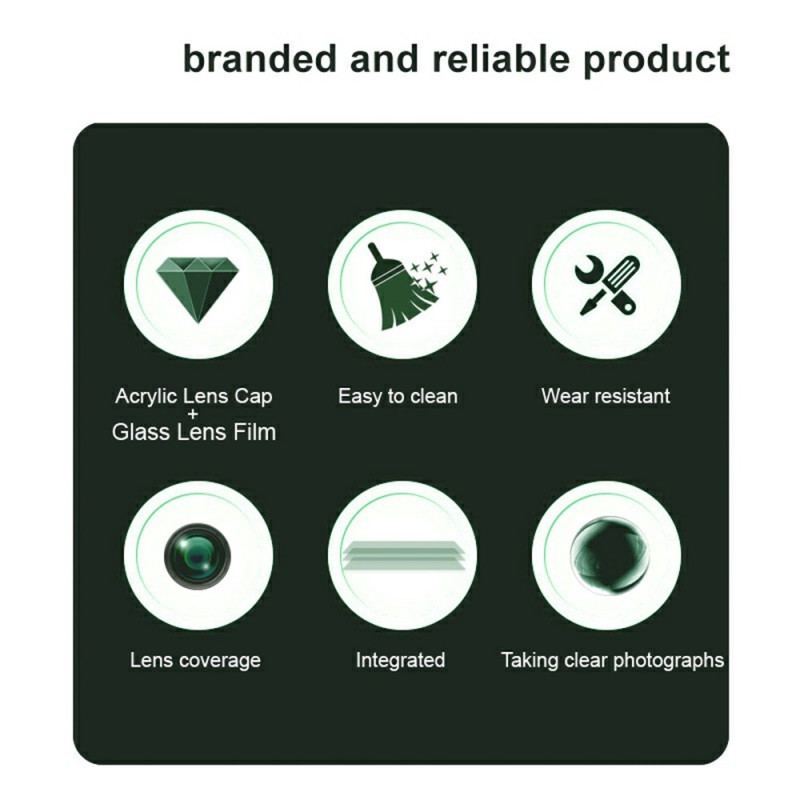 Linsskydd I Härdat Glas För Samsung Galaxy S25 Ultra 5g (svart Version)