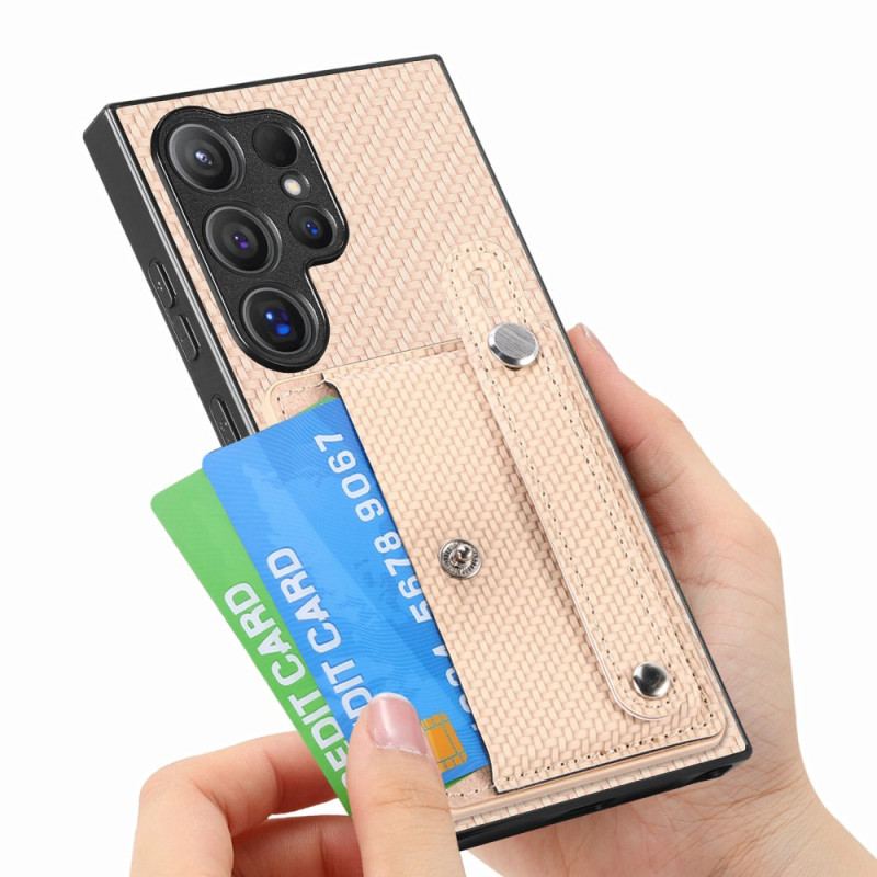 Skal För Samsung Galaxy S25 Ultra 5g Korthållare Och Stativ För Rem